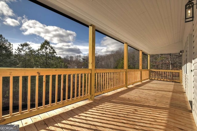 view of wooden terrace