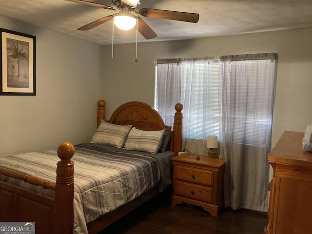 3630 High Point Ln SW, Atlanta, GA 30331 - bedroom with dark wood-style floors and a ceiling fan
