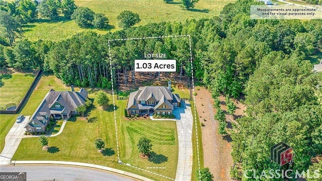 birds eye view of property