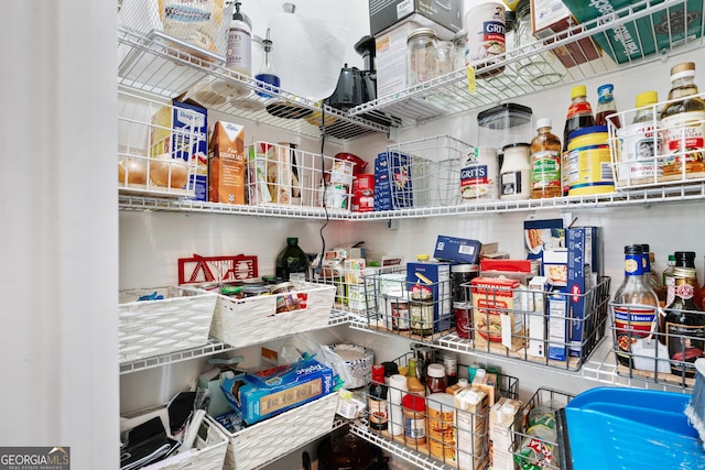 view of pantry