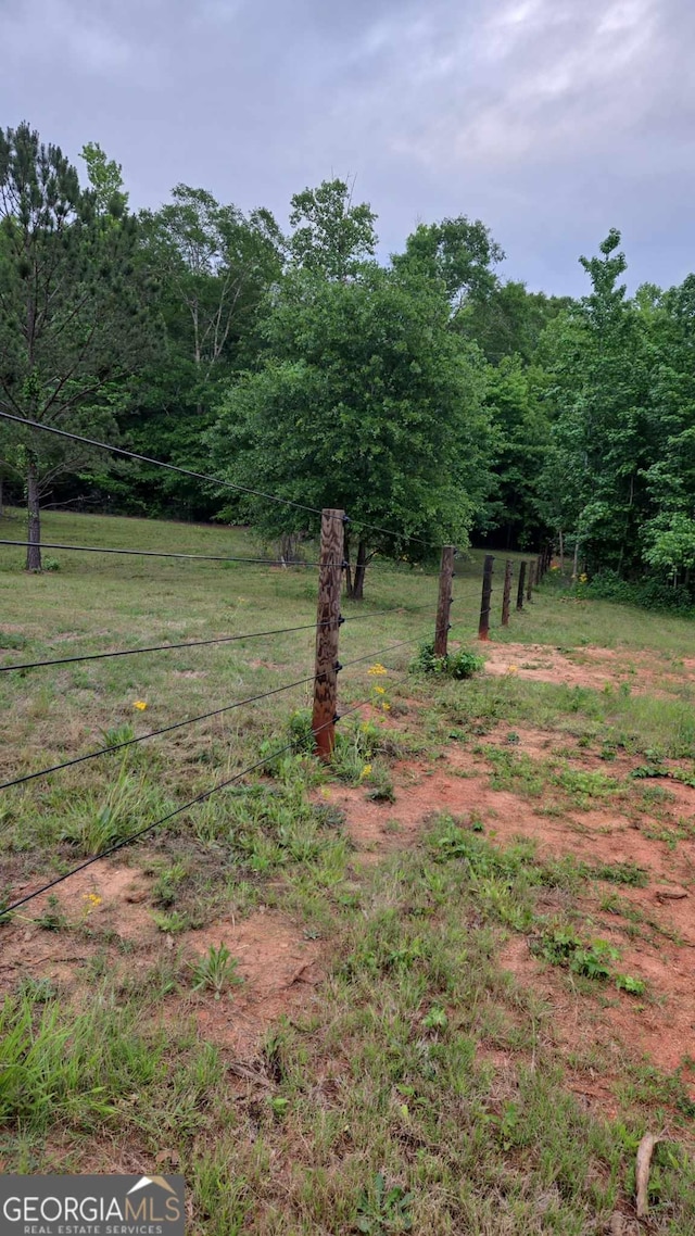 view of yard featuring a rural view