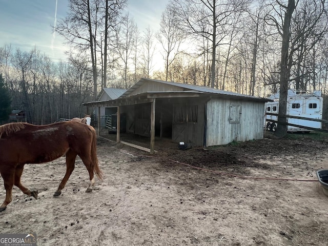 view of outdoor structure with an exterior structure and an outdoor structure