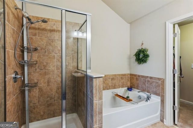7420 Glisten Ave, Sandy Springs, GA 30328 - bathroom with a stall shower and a bath
