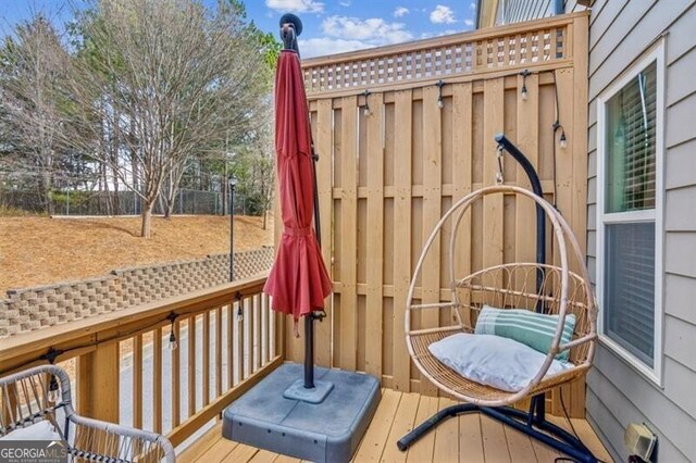 7420 Glisten Ave, Sandy Springs, GA 30328 - view of deck