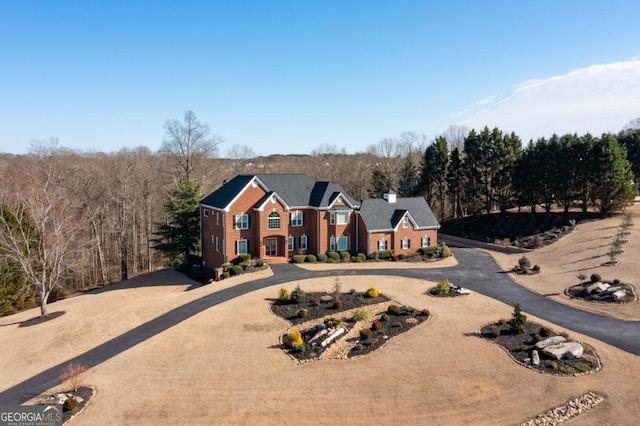 view of colonial inspired home