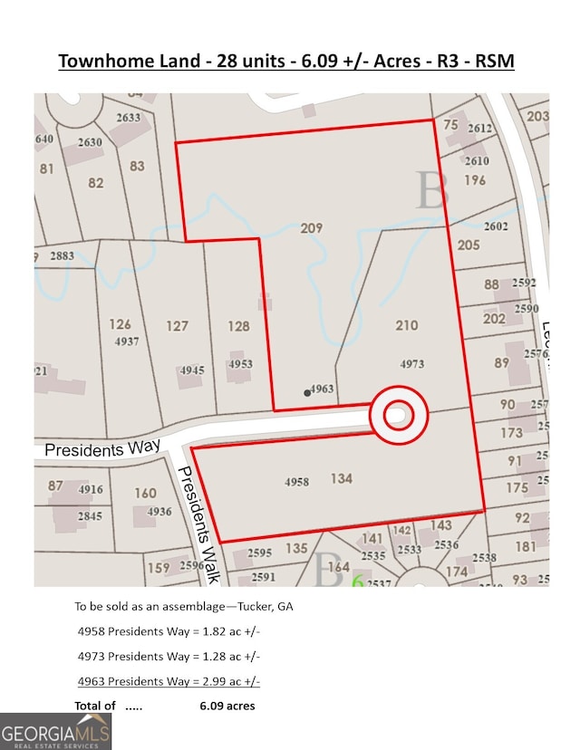 4958 President Way, Tucker GA, 30084 land for sale