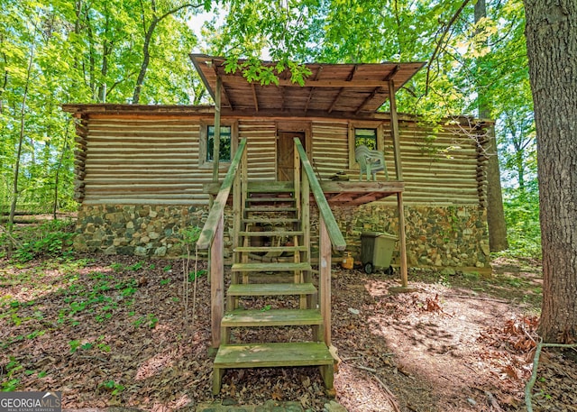 346 Old Seven Forks Rd, Martin, GA 30557 - view of jungle gym featuring stairs