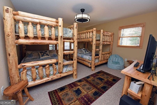 bedroom with carpet flooring