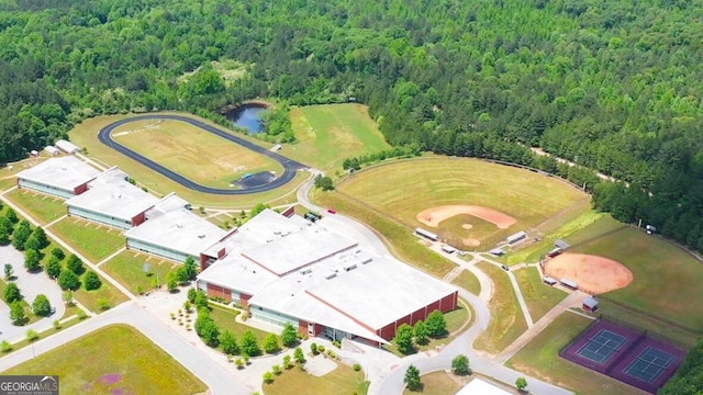 aerial view with a view of trees