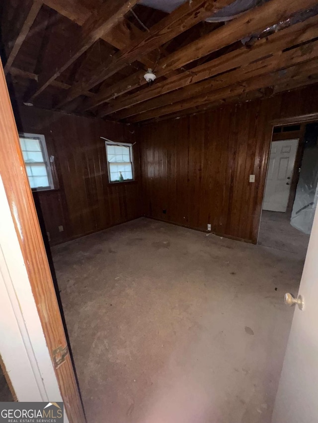 3518 Hamlin Cir, Atlanta, GA 30341 - below grade area featuring wood walls