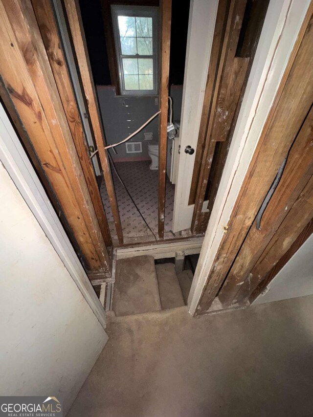 3518 Hamlin Cir, Atlanta, GA 30341 - bathroom with toilet and concrete floors