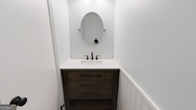 bathroom featuring vanity