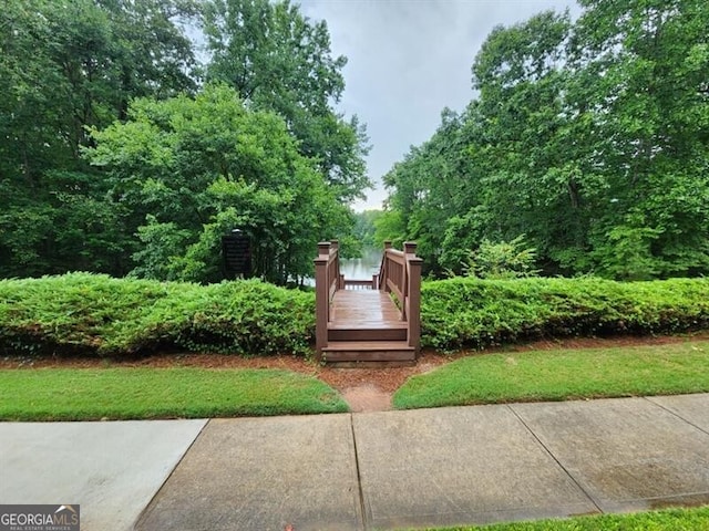 view of property's community featuring a deck