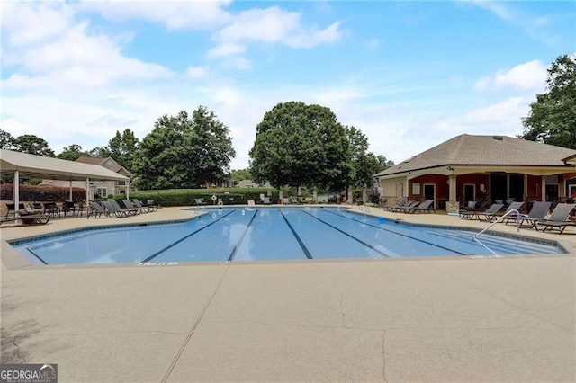 community pool featuring a patio