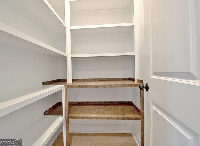 view of storage area