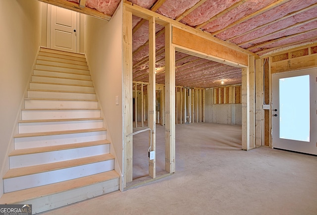view of stairs
