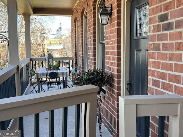 view of balcony