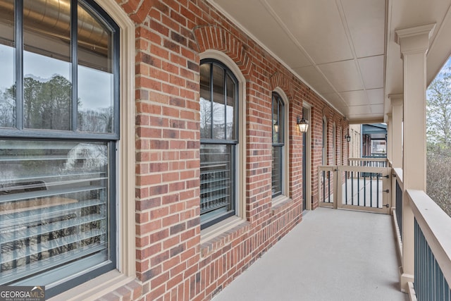 balcony with a porch