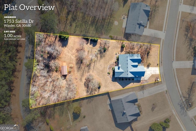 birds eye view of property