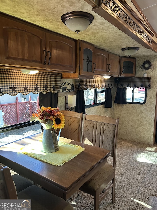 view of dining area