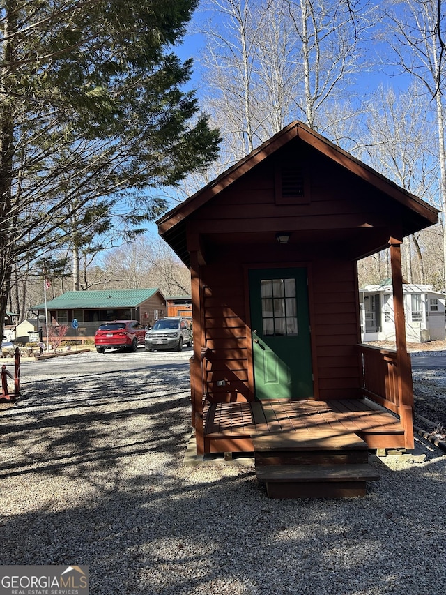 view of outbuilding