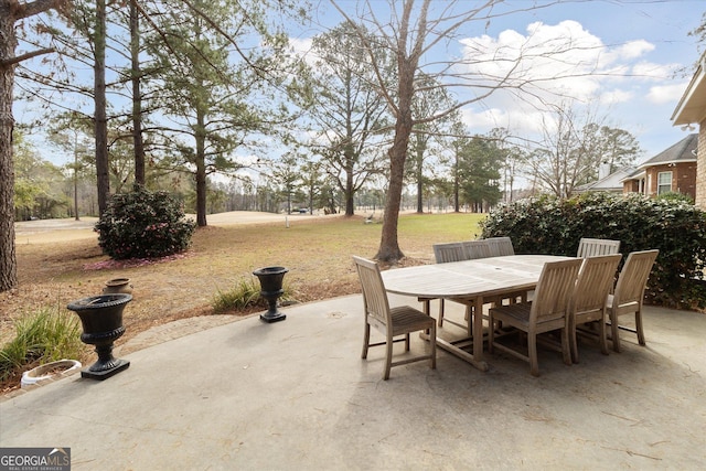 view of patio / terrace featuring outdoor dining space