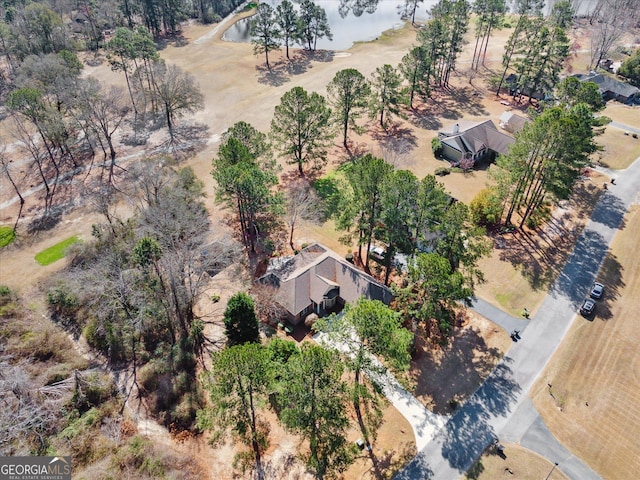 bird's eye view with a rural view