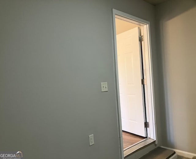 interior space with baseboards