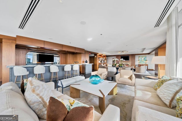 3630 Peachtree Rd NE Unit 1809, Atlanta, GA 30326 - living area with ceiling fan