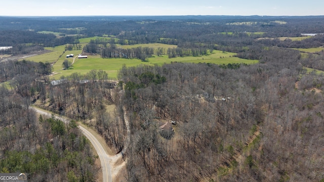 aerial view with a view of trees