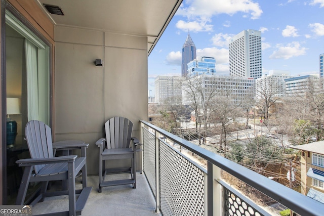 775 Juniper St NE Unit 613, Atlanta, GA 30308 - balcony with a city view