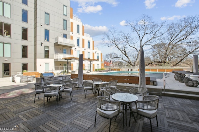 775 Juniper St NE Unit 613, Atlanta, GA 30308 - view of patio / terrace featuring outdoor dining space