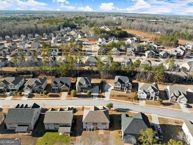 birds eye view of property featuring a residential view