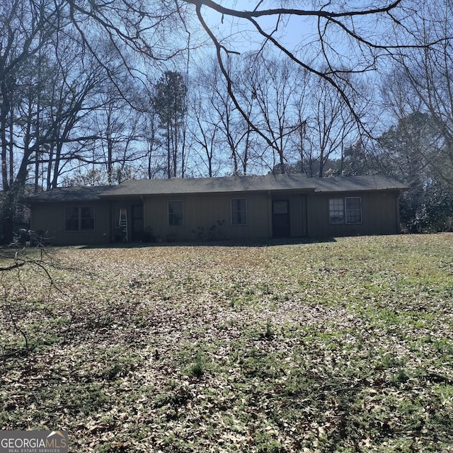 view of back of property