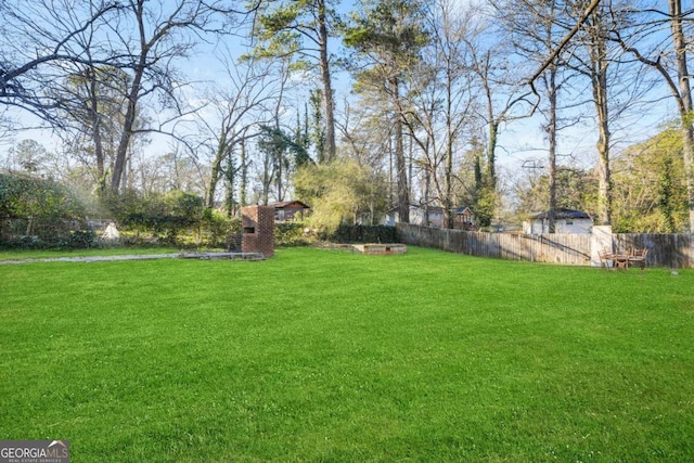 391 Mount Zion Rd SW, Atlanta, GA 30354 - view of yard with a fenced backyard
