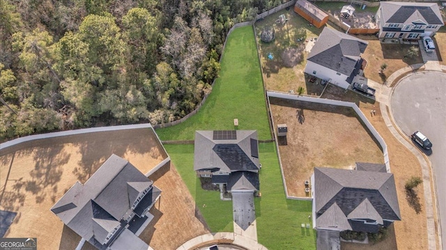 drone / aerial view featuring a residential view