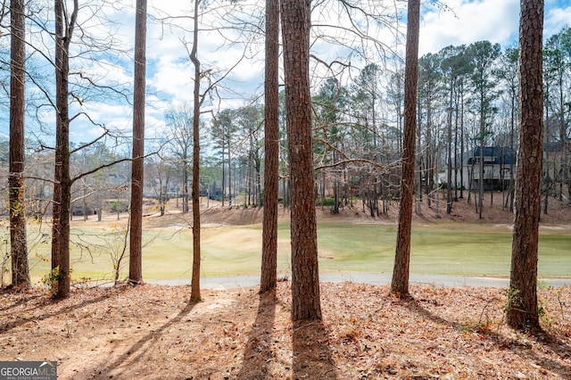 view of yard with golf course view