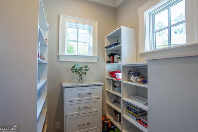 view of pantry