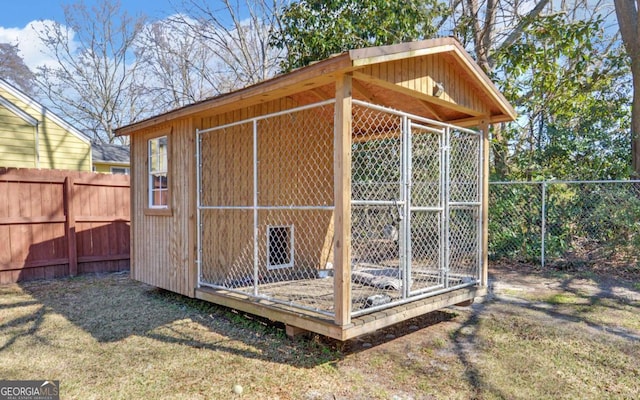 view of outdoor structure with an outdoor structure and an exterior structure