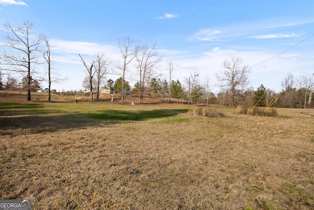 view of yard featuring a rural view