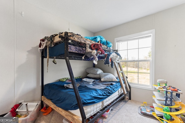 bedroom with carpet floors