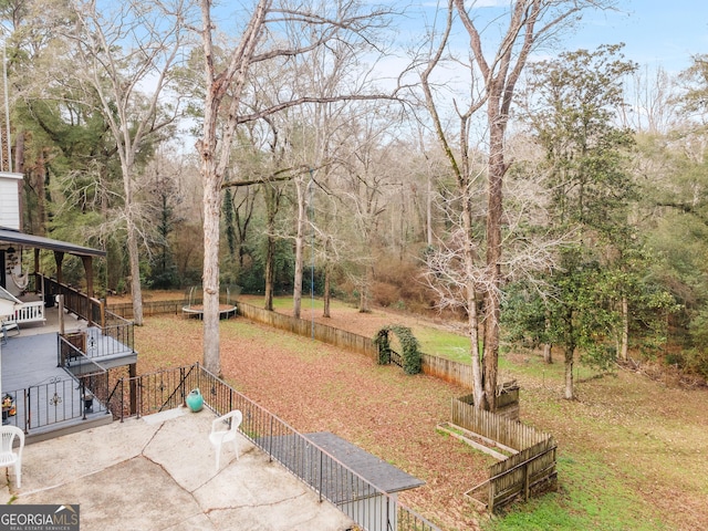 view of yard with a patio