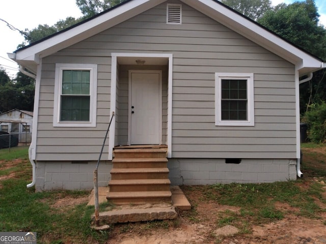 bungalow with entry steps