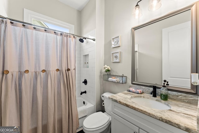 2903 Eva Clb, Acworth, GA 30101 - full bathroom with vanity and shower / tub combo