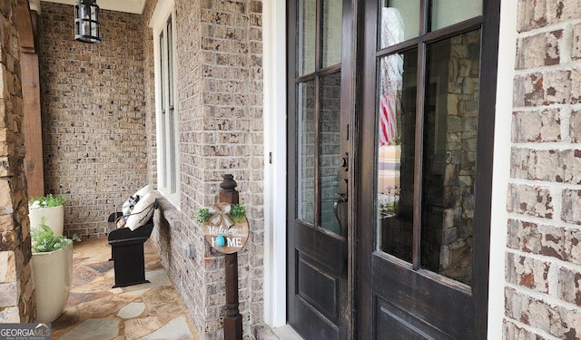 2903 Eva Clb, Acworth, GA 30101 - entrance to property featuring brick siding and french doors