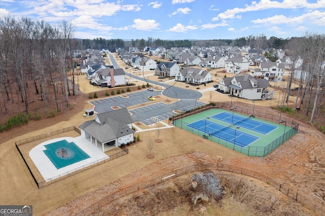 bird's eye view featuring a residential view
