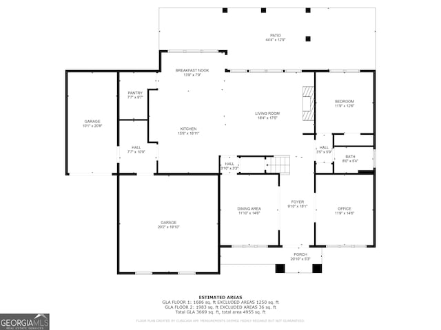 2903 Eva Clb, Acworth, GA 30101 - view of home floor plan