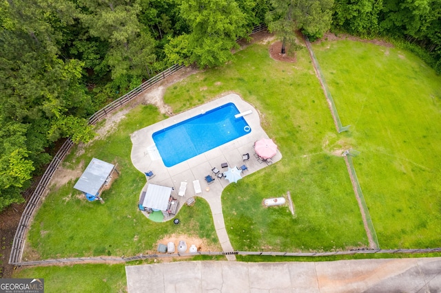 birds eye view of property