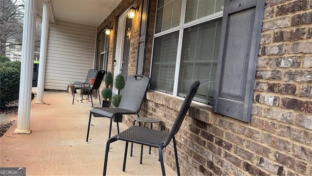 view of patio / terrace featuring a porch