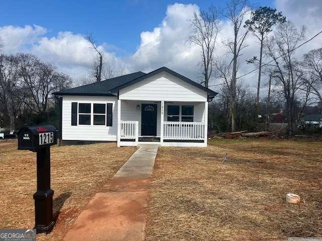 bungalow-style house featuring a porch